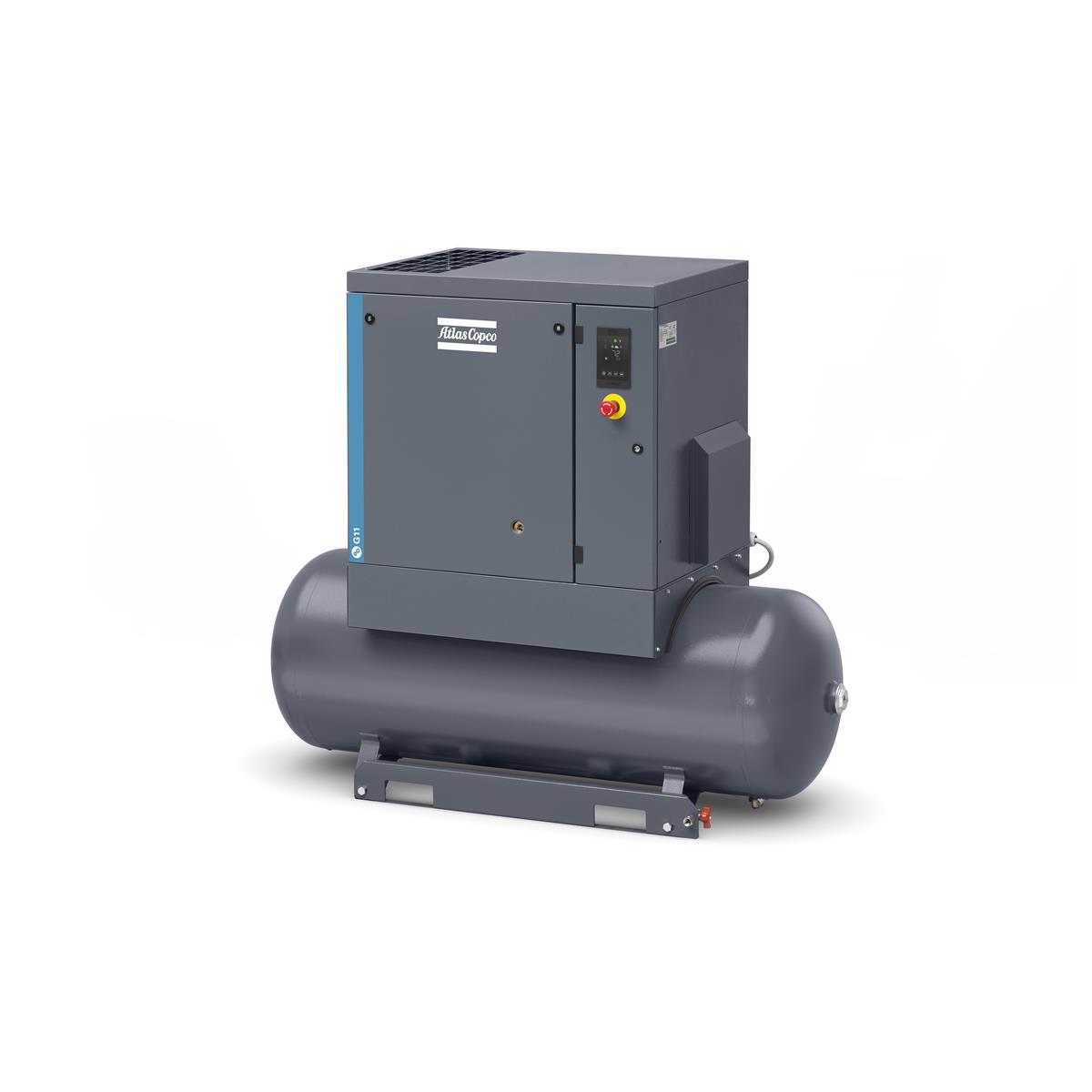 Atlas Copco Schraubenkompressor G 11 P - 10 bar inkl. Behälter