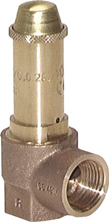 TÜV-Ecksicherheitsventil G 1-1/4" (IG), 14,0 bar Typ SVGI 114 18-14 EP