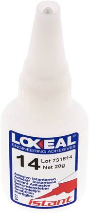 LOXEAL Sekundenkleber, 20 g, Hohe Festigkeit - langsame Aushärtung