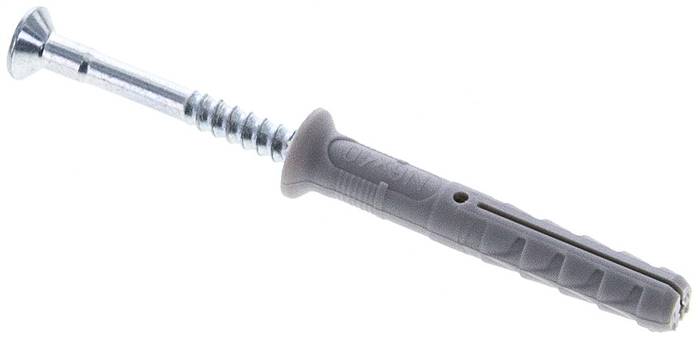 FISCHER Nageldübel 6x40, 100er Pack, Standard (Senkkopf)