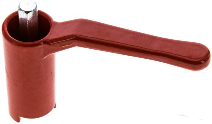 Kombigriff-rot, Größe 1, Lang (Aluminium lackiert)