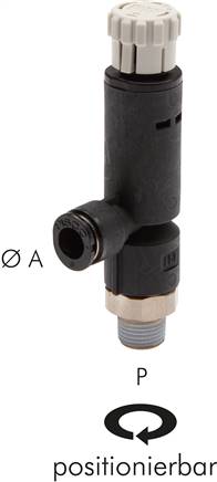 Druckregler R 1/4"-6mm, ohne Manometer, IQS-Standard