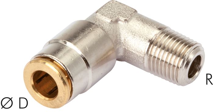 Hochdruck-L-Steckverschraub. M 8x1 (konisch)-6mm (fix)