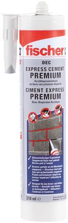 FISCHER Express Cement, zementgrau, 310 ml Kartusche