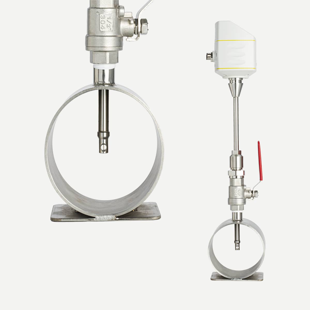 S401 Durchflussmesser Druckluft, Einstechsensor 300 mm, Standard-Messbereich, Modbus/RTU