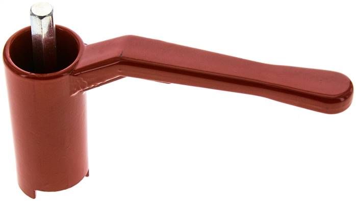 Kombigriff-rot, Größe 3, Lang (Aluminium lackiert)