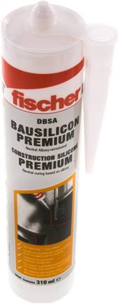 FISCHER Bausilikon DBSA, transparent, 310 ml Kartusche
