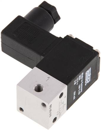 3/2-Wege Magnetventil, M 5, 12 V=, Federrückstellung (NC)