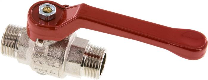 Messing-Kugelhahn, G 1/2" (Außengewinde), -0,9 bis 40bar