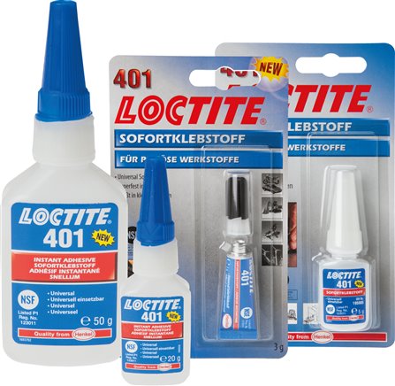 LOCTITE Sekundenkleber, 20 g, für Metalle und Kunststoffe, schlagzäh