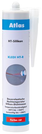 Hochtemperatursilikon schwarz, 310 ml Standardkartusche