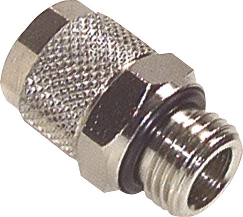 Gerade Verschraubung M 5-5x3mm, Messing vernickelt