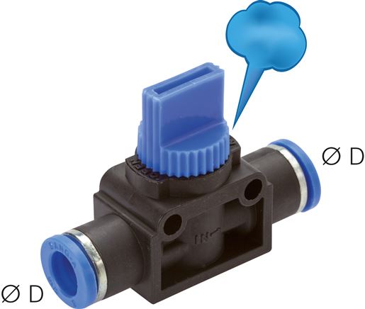3/2-Wege-Absperrventil 8mm, IQS-Standard