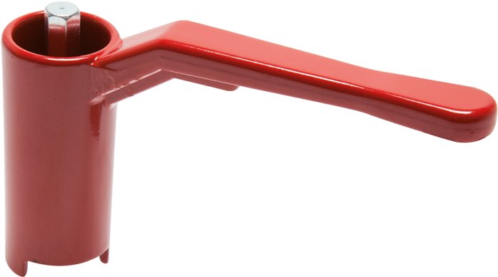 Kombigriff-rot, Größe 3, Lang (Aluminium lackiert)