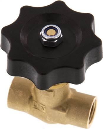 Nadel-Absperrventil, Messing, G 1/4" (IG), -0,9 bis 40bar