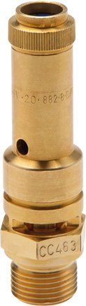 TÜV-Sicherheitsventil G 1/4" (DN8), 16,00 bar, Messing