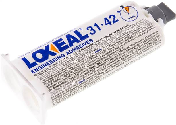LOXEAL 2-Komponenten Klebstoff, 50 ml Doppelkartusche (1:1, B-System), 31-42/50