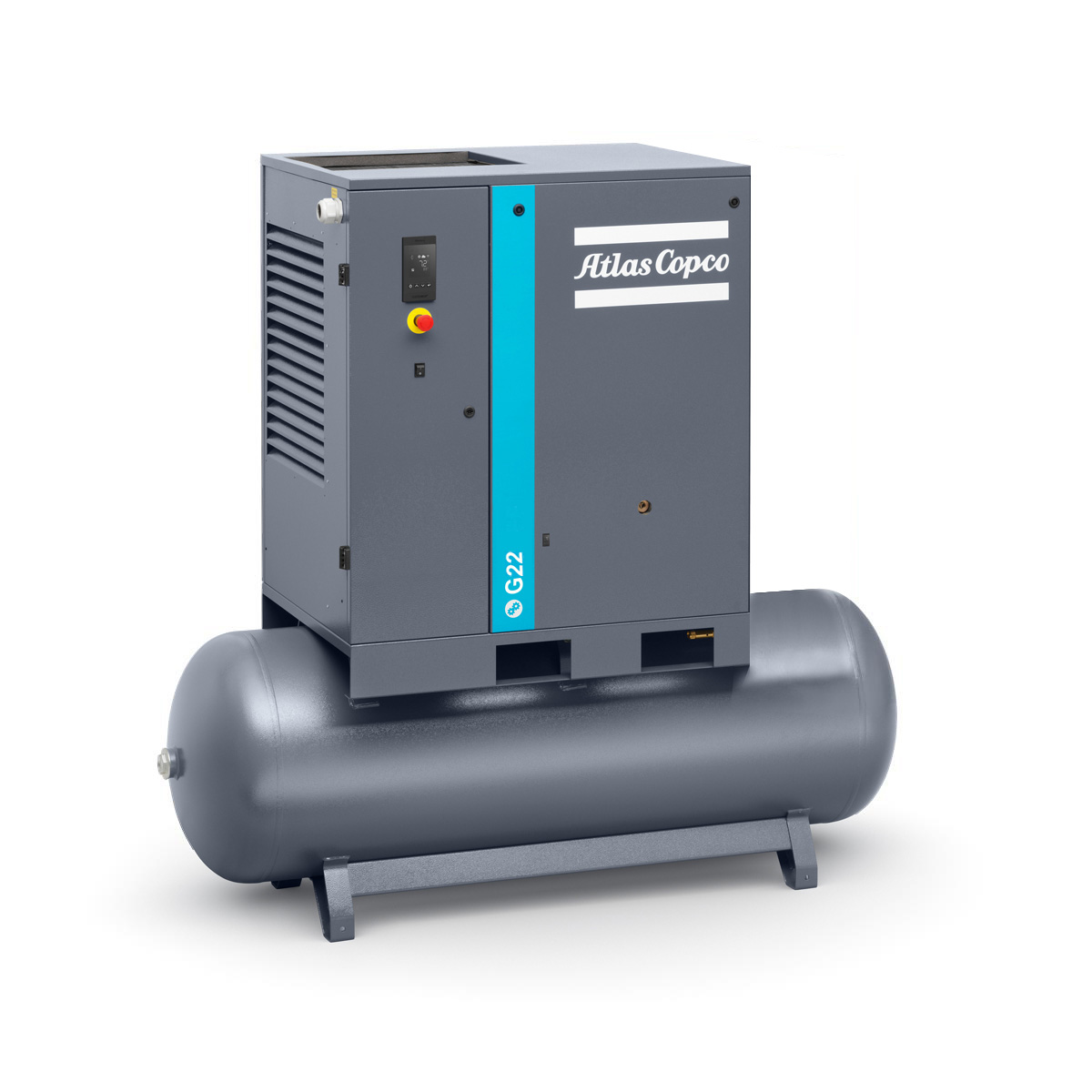 Atlas Copco Schraubenkompressor G 22 P - 10 bar inkl. Behälter