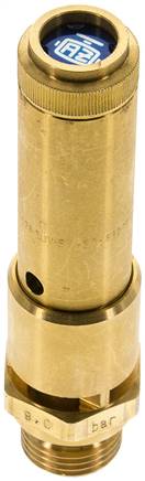 TÜV-Sicherheitsventil G 1/2" (DN10), 15,00 bar, Messing