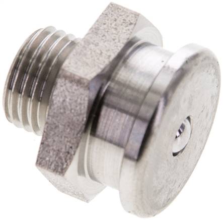 Flachschmiernippel 22 mm, G 1/4", 1.4305