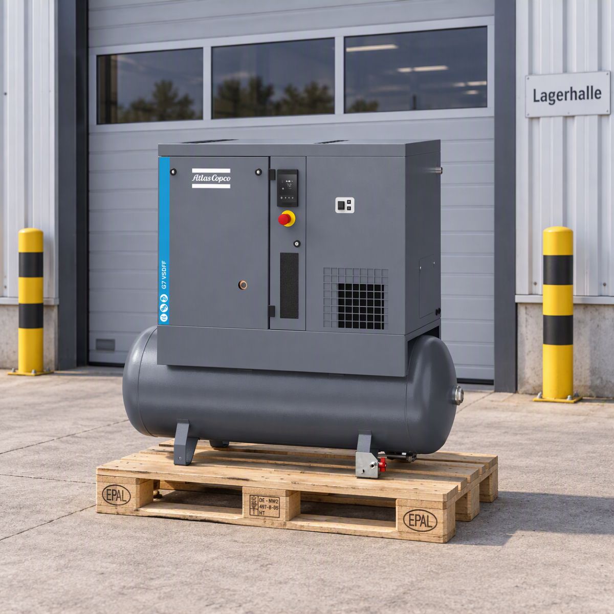 Compressore a vite Atlas Copco G7 VSD FF-10 TM