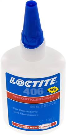LOCTITE Sekundenkleber, 100 g, für Kunststoffe und Elastomere