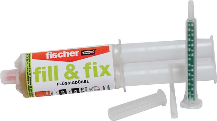 FISCHER Flüssigdübel fill & fix, Komplettset