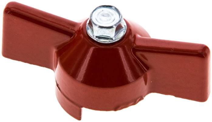 Kombigriff-rot, Größe 1, Knebel (Aluminium lackiert)