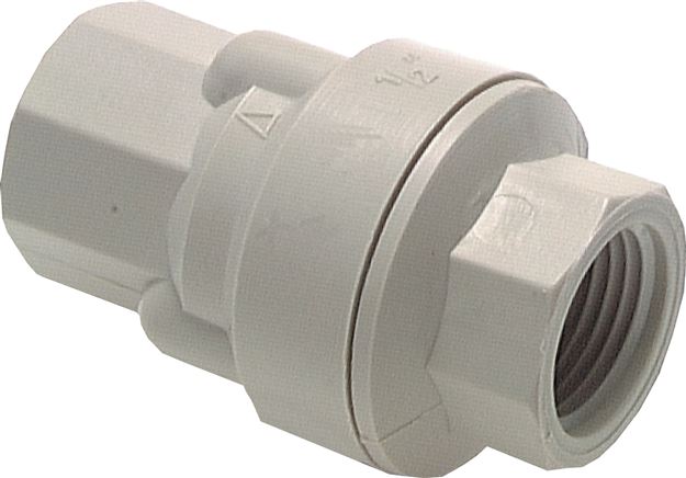 Rückschlagventil (leicht), G 1/2", PN 6, Polypropylen