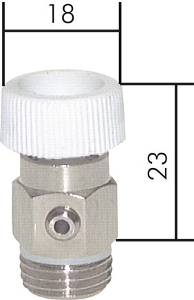 Ablassventil / Entlüftungsventil, G 1/4", PN10