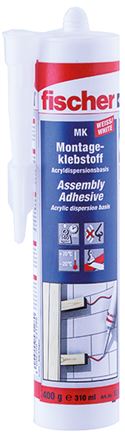 FISCHER Montagekleber MK, weiß, 310 ml Kartusche