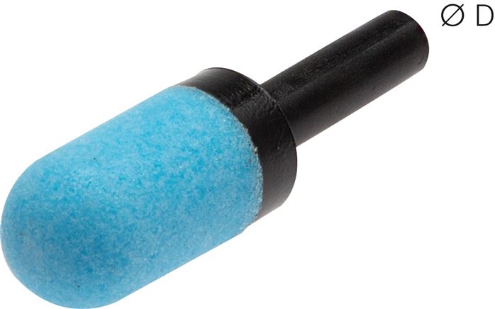 Steck-Schalldämpfer aus gesintertem Kunststoff, 8mm, Ecoline