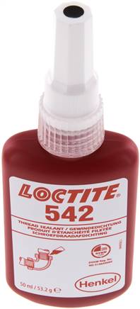 Anaerobe Gewindedichtung, LOCTITE, 50 ml, mittelfest,542/50