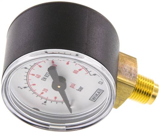 Manometer senkrecht (KU/Ms), 40mm, 0 bis 6 bar, G 1/8"