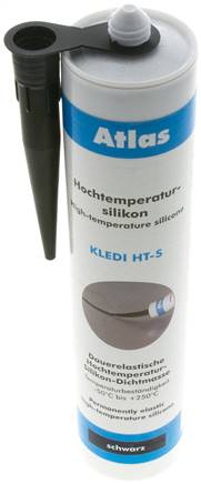 Hochtemperatursilikon schwarz, 310 ml Standardkartusche